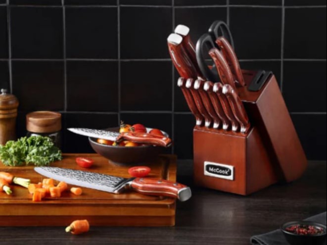 McCook MC25P Kitchen Cutlery Knife Block Set